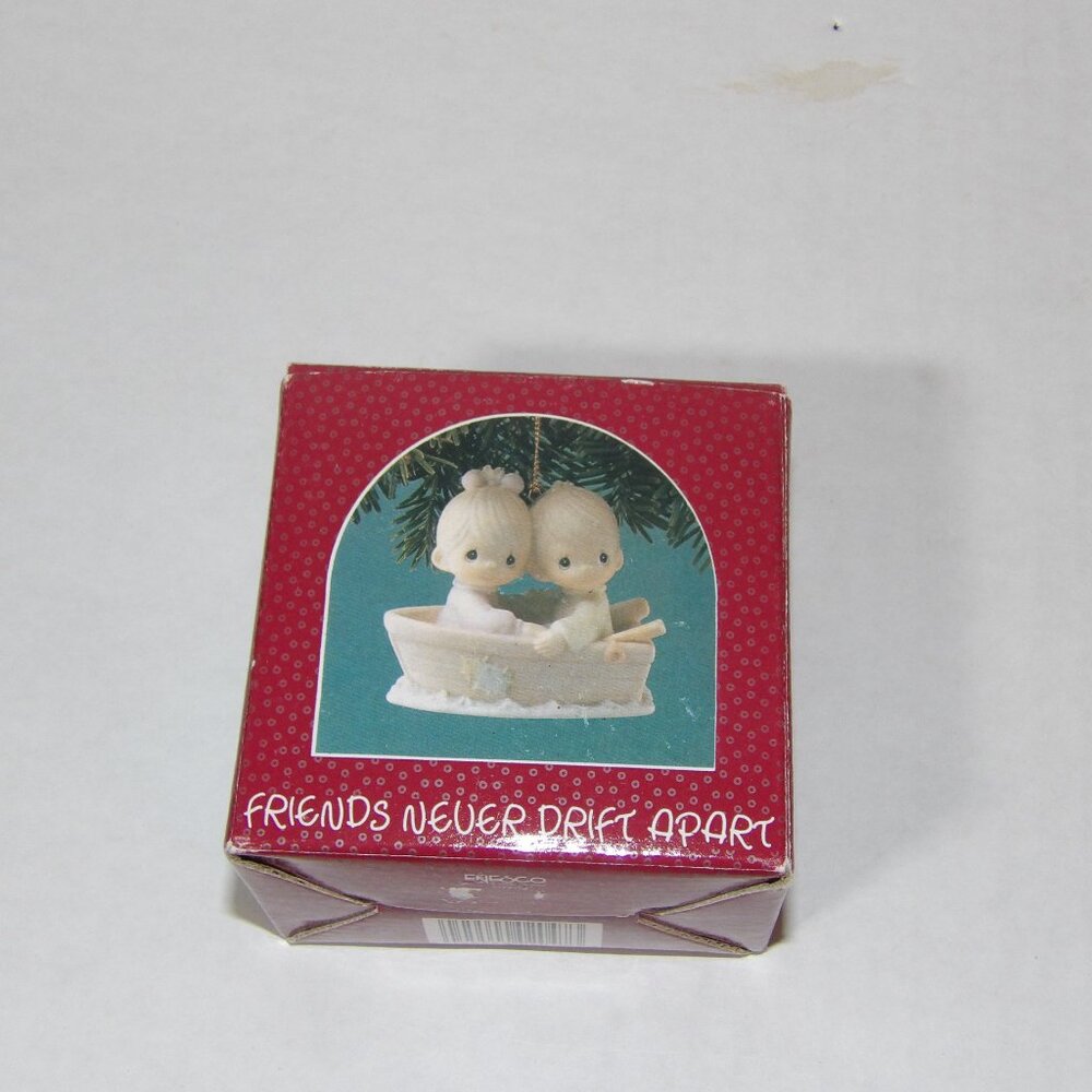 Precious Moments Friends Never Drift Apart Figurine Ornament 1990 W/ Box - Picture 4 of 4